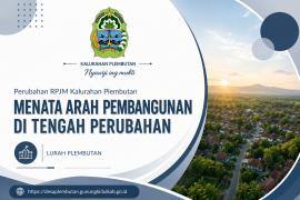 Paparan Lurah pada Musyawarah Kalurahan Perubahan RPJM Kalurahan Plembutan